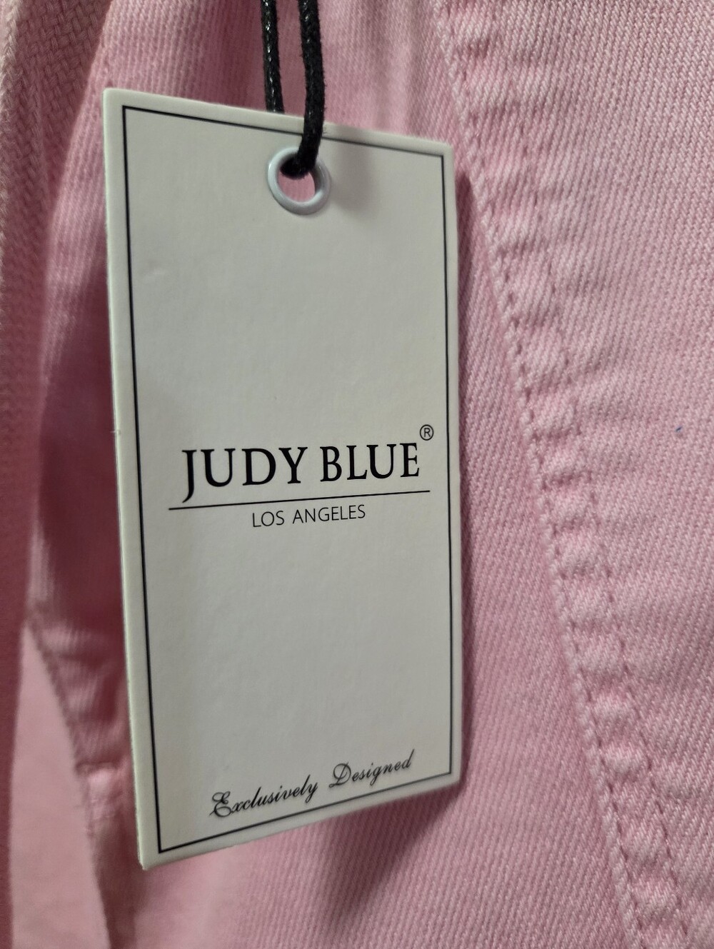 Judy Blue Jogger Denim In Bright Pink - Picture 3 of 9